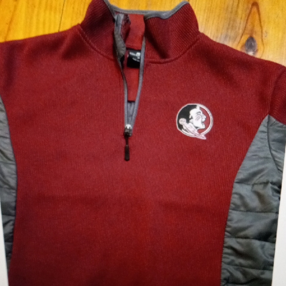 Colosseum FLORIDA STATE Men's MEDIUM PULLOVER 1/4 ZIP